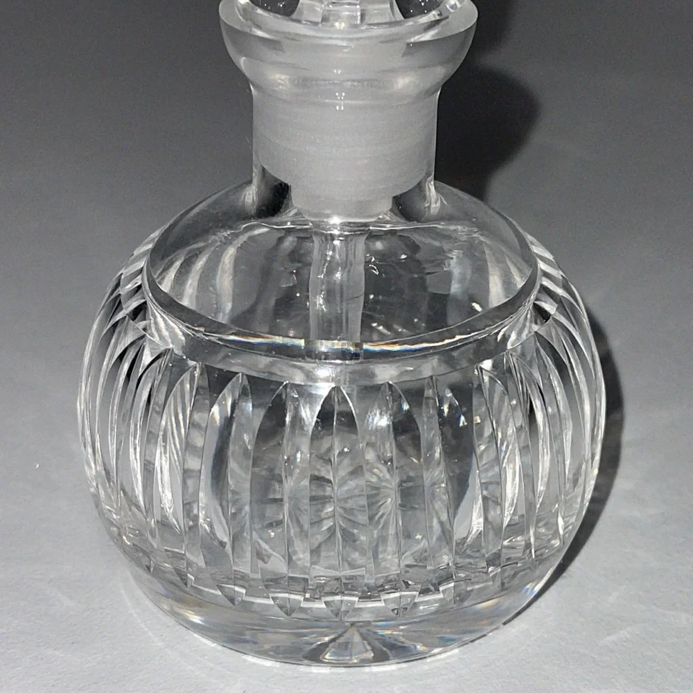 Vintage Waterford Vanity Crystal Perfume Bottle with Beveled Stopper Dauber - Picture 3 of 15